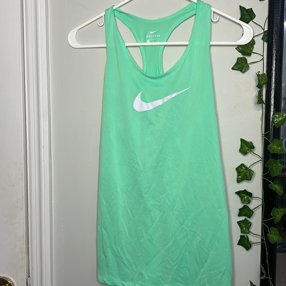 Neon Green Nike Racerback Tank